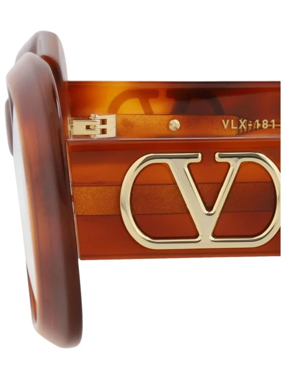 New Valentino Women's Eyeglasses Round Oval Acetate Frame Havana Havana